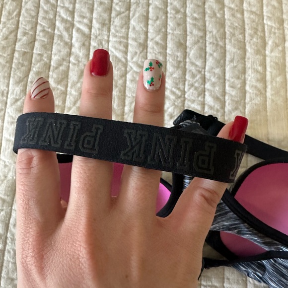 Gray PINK by Victoria Secret Sports Bra size s-DD - Picture 4 of 5